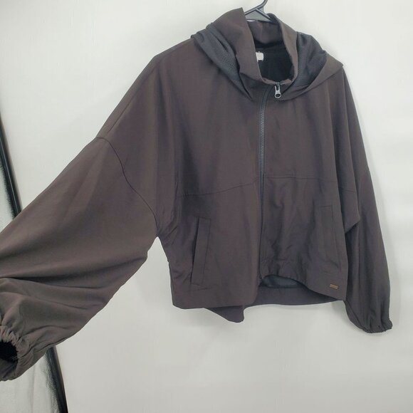 O'Neill Hybrid Long Sleeve Full Zip Hoodie Solid Oversize Small Women Black - Picture 3 of 12